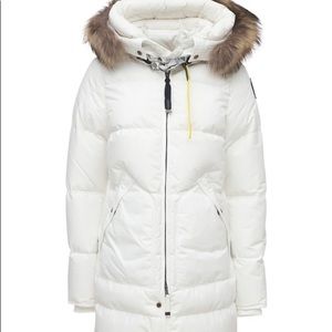 Parajumpers Hooded Long Bear Coat with fur